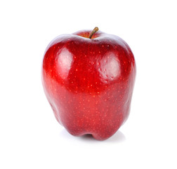 Fresh red apple isolated on white