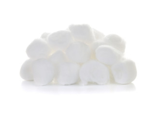 cotton wool on a white background