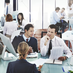 People Global Communication Office Discussion Conversation Group