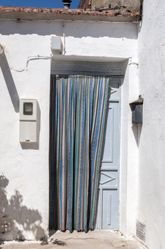 Traditional house in a small hamlet in La Mancha, Ciudad Real Province, Spain