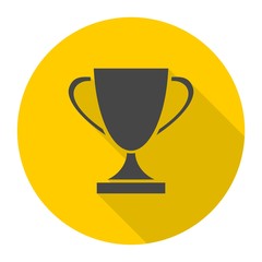 Champions Cup icon with long shadow