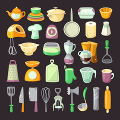 Kitchen utensils.