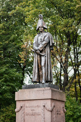 Bronze statue of Field Marshal Barclay de Tolly in Riga, Latvia
