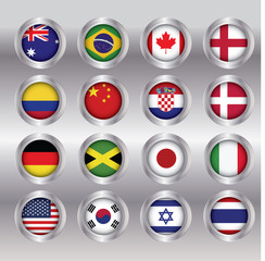 Flag concept ,  Can be used for workflow layout, diagram, number options, web design.