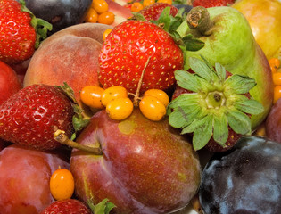 image of  various ripe fruits