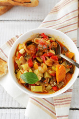 vegetables ratatouille in bowl