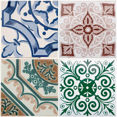 Vintage ceramic tiles