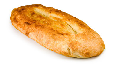 Isolated image of white bread close-up
