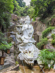 Fototapeta na wymiar Kwun Yam Statue, Ten Thousand Buddhas Monastery in Sha Tin, Hong