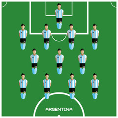 Computer game Argentina Football club player