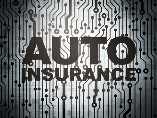 Insurance concept: circuit board with Auto Insurance