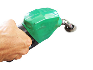 fuel nozzle isolated on white background