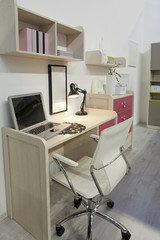 Interior of student (teenager) room - back to school