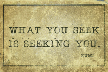 seek you Rumi