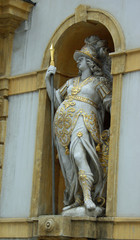 Obraz premium Graz, statue baroque dans une alcôve de l'Arsenal, Autriche