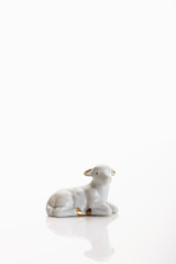 Weihnachtsschmuck, Krippenfigur, Schafe
