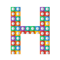 Colorful patterned letter