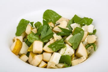 Pear and cheese salad