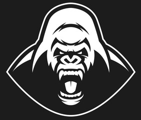 Angry gorilla symbol