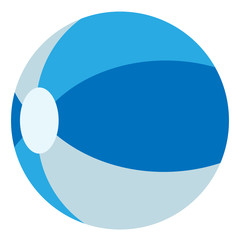 Beach ball isolated on a white background
