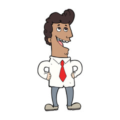 cartoon businessman