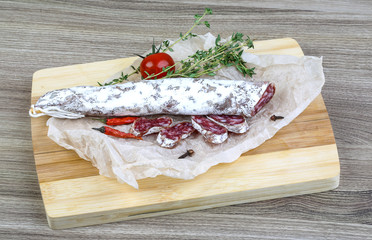 Spanish sausages- fuet