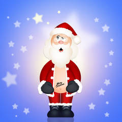 Santa claus with tattoo