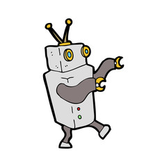 cartoon robot