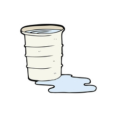 cartoon office water cup