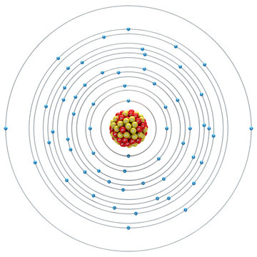 atom structure diagram with orbiting electrons clip art preview