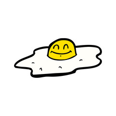 cartoon fried egg