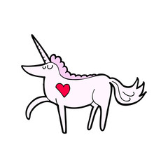 cartoon unicorn