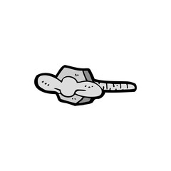 cartoon nut and bolt