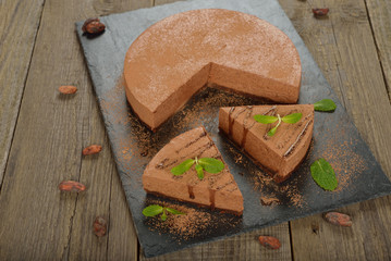 Chocolate cheesecake