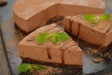 Chocolate cheesecake