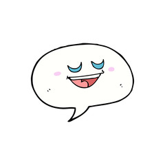 cute cartoon speech bubble