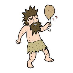 cartoon cave man