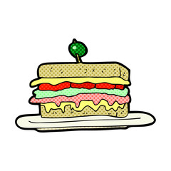 cartoon sandwich