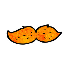cartoon ginger mustache