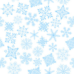Snowflakes, Seamless Wallpaper