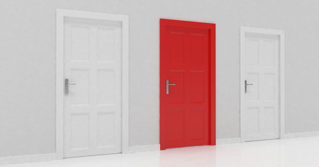 3d door render vote concept