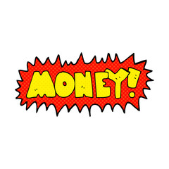 Naklejka premium cartoon money symbol
