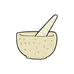 cartoon pestle and mortar