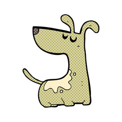 cartoon happy dog