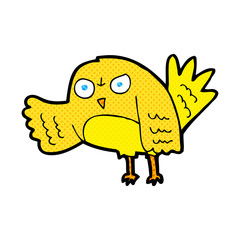 angry cartoon bird