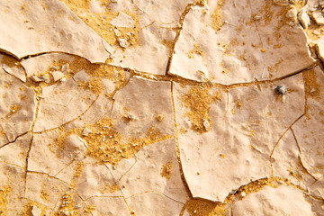 cracked sand in morocco africa desert