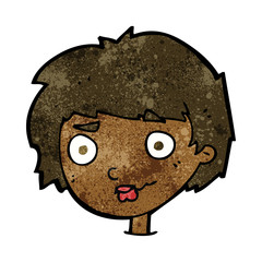 cartoon confused woman