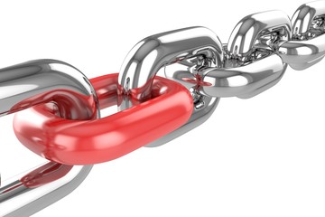 render stainless steel chain