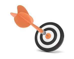 arrow darts in target