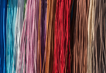 Colorful leather stripes - abstract background
